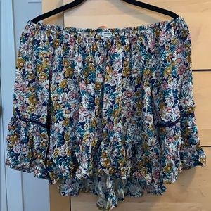 Off the shoulder floral top